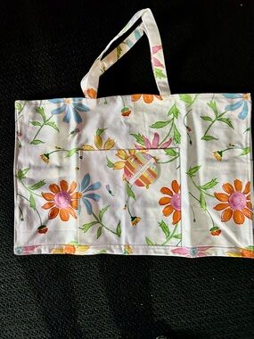 Floral Canvas Jumbo  Tote Bag